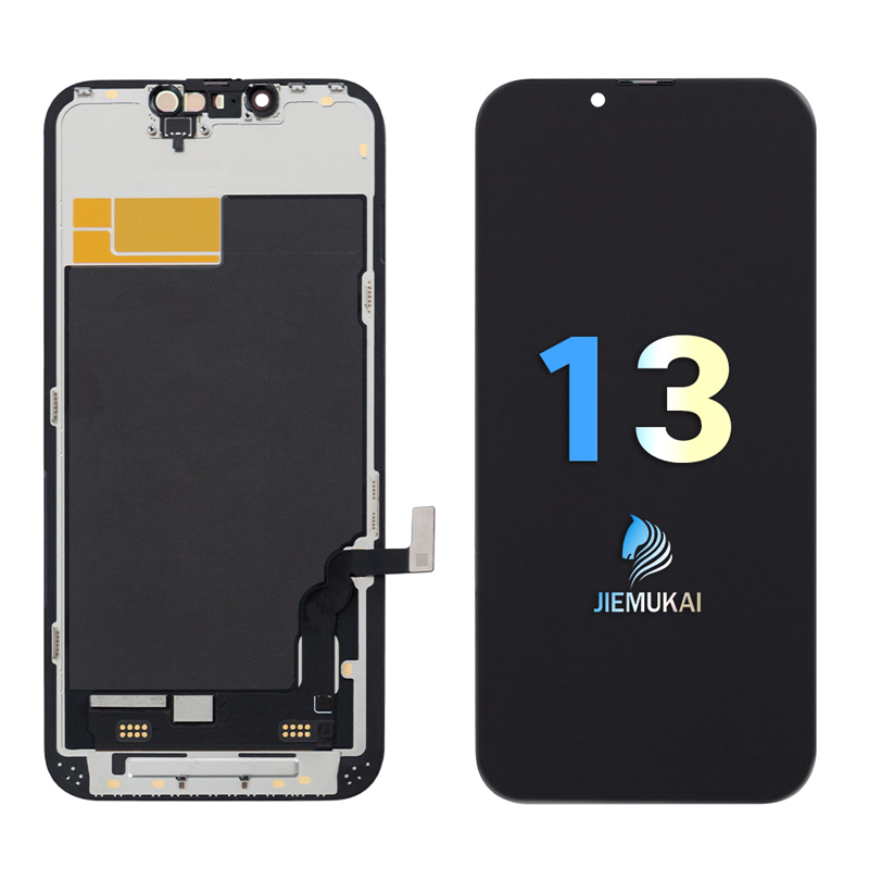 Replacement LCD Screen for iPhone 13 front and rear view