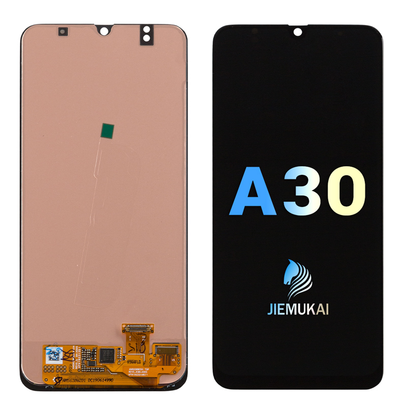 Replacement LCD Screen for Samsung A30 front and rear view