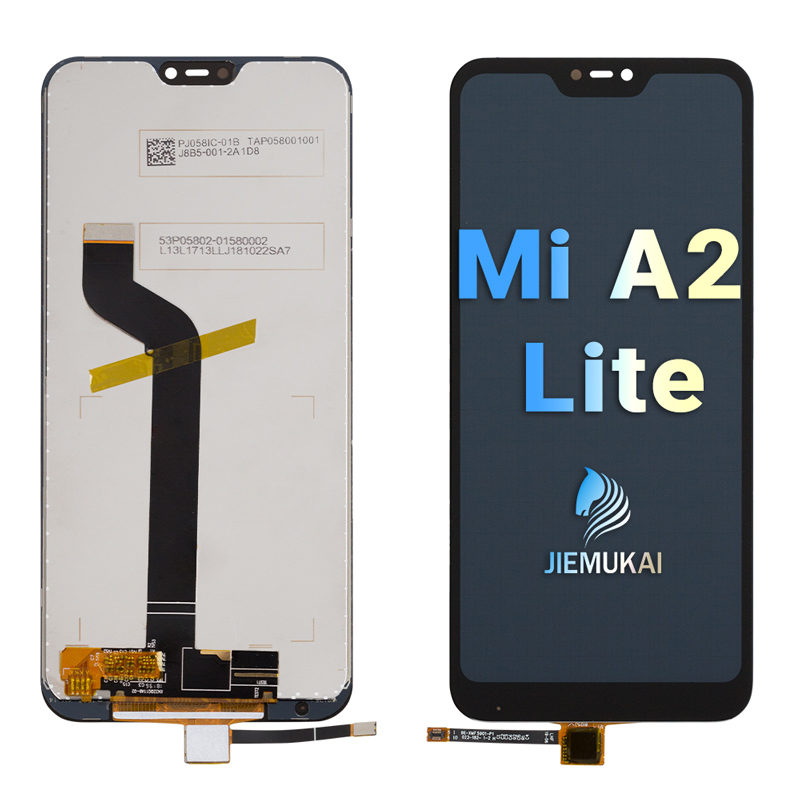 Replacement LCD Screen for Xiaomi mi A2 lite front and rear view